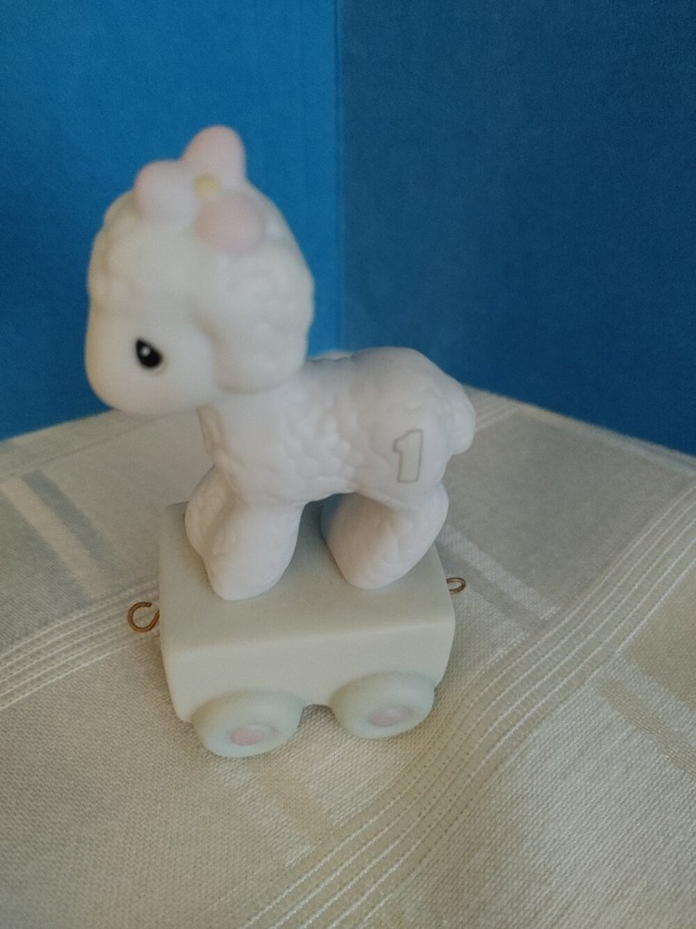 Precious Moments Age 1 Lamb Train Figurine - Picture 3 of 3